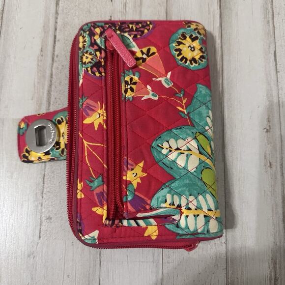 Vera Bradley Hadley Pink Floral Rumba Hipster Crossbody Wallet Set Trendy Travel - Picture 9 of 10